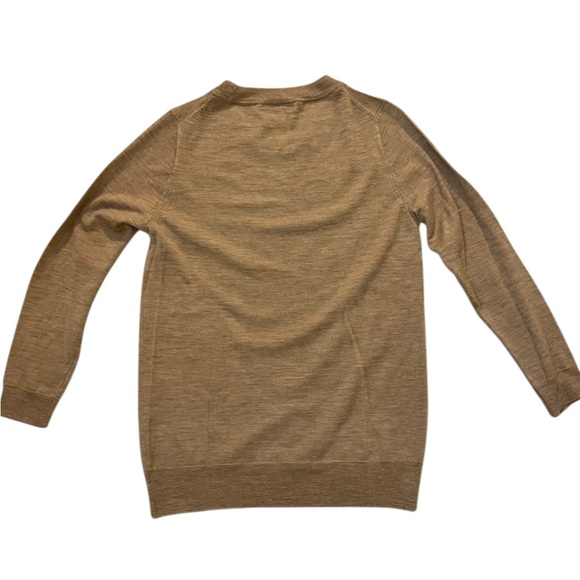 J.Crew women’s beige Merino Wool Crewneck sweater size small - Picture 2 of 4